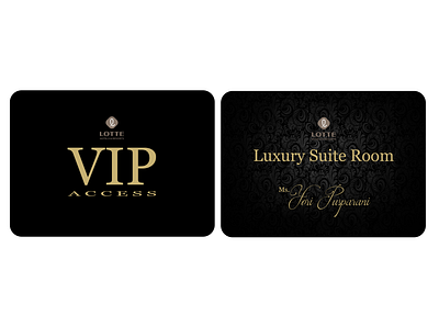 Wedding Invitation Concept - VIP Hotel Access Card