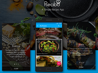 Recipe Application - Home page & Walkthrough