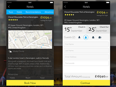 Hotel Detail And Booking Screen app booking gallery home hotel booking login product detail register user