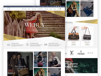Buy, Sell and exchange designer handbags designer ecommerce handbags one page website
