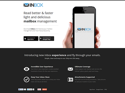 Inbox clean html5 inbox iphone iphone mail application responsive