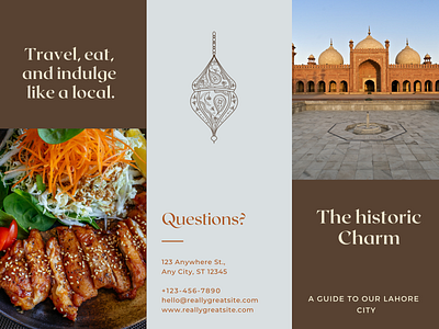 A guide to our historic city Lahore Brochure brochure design design