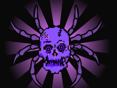 Spider Skull graphic design