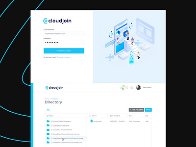 Cloudjoin website ui interaction design uidesign website