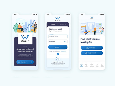 Financial app design