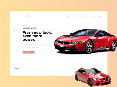 Car Webpage Hero section UI design app branding car company car site car website design ui uidesign ux website website design