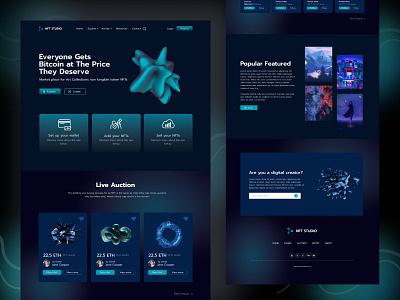NFT Website UI Exploration animation app graphic design nft nft website ui ui design uidesign uiux ux website website design