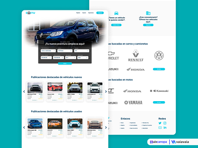 Landing Page Exploration - Carru Startup - Search Landing design flat minimal ui ux web website