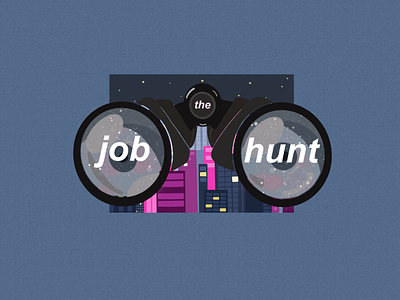 The Job Hunt Logo branding design icon illustration logo procreate procreate art