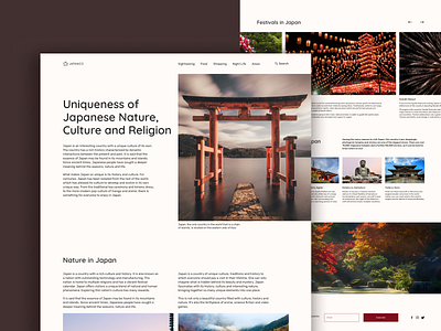 Longread Page Design Concept article blog blog page concept creative design japan longread typography ui ux web design website