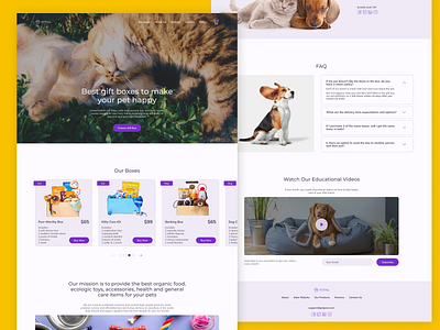 Pet Products - Landing Page Design Concept