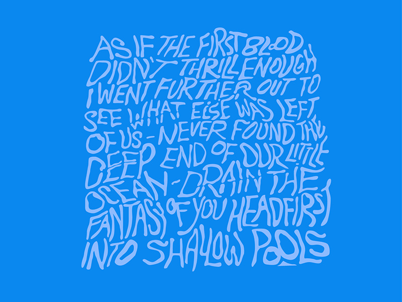 Paramore: Pool typography paramore