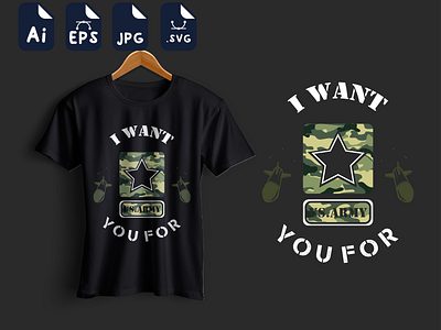 A WANT U.S.ARME YOU FOR army veteran t shirt illustraion t shirt t shirt design t shirts typography