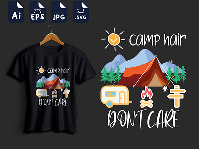 camping t-shirt camping t shirt design illustration t shirt t shirt design t shirts typography