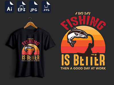 fishing t-shirt fishing t shirt illustration t shirt t shirt design t shirts typography