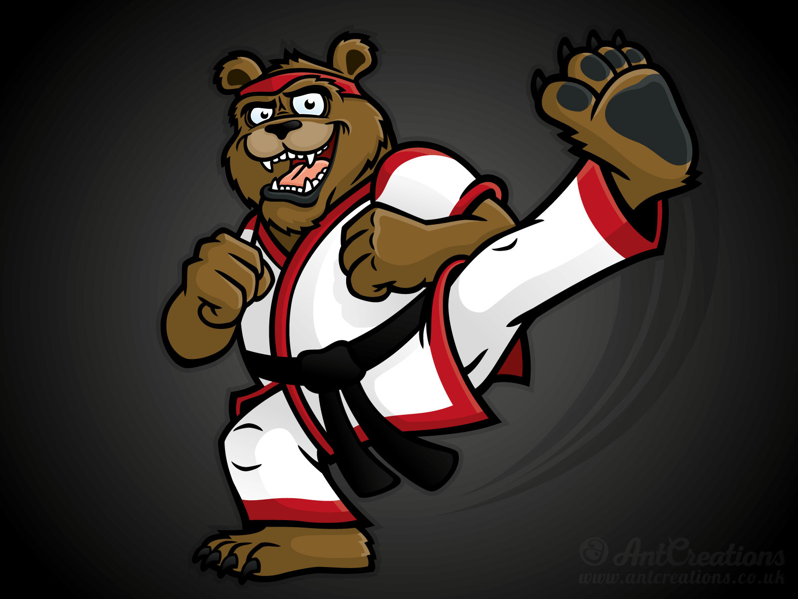 Martial Arts Bear by Nathan Shelton on Dribbble