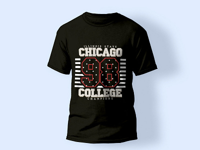 College Champions T-Shirt Design branding champions collage design shirt design t shirt t shirt design typography