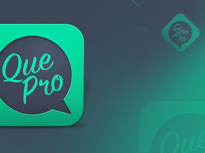 QuePro app app design icon ios mobile uxui