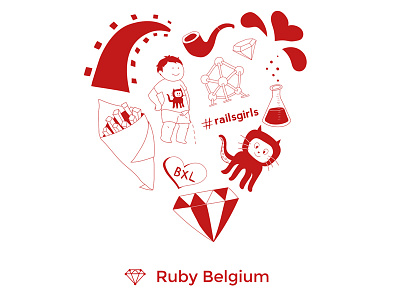 Railsgirls Brussels Sticker