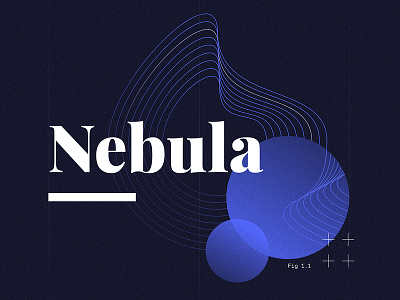 Nebula blue geometric lines nebula planets shape space spatial universe