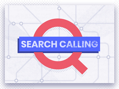 Search callin' algolia illustration logo london london underground metro search tube vector