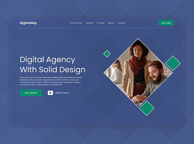 DigitalNEP : digital agency branding ui