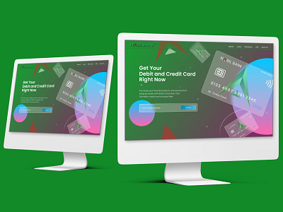 Nabil Bank: Bank landing page with mockup