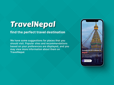 TravelNepal: find the perfect travel destination animation app application branding design destination discover graphic design illustration logo nepal nepali app search travelnepal typography ui ux vector