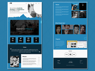 ITGlance: Alternative web-design for home page abstract branding broken grid company cotiviti design graphic design grid illustration institute it itglance logo nepal nepali neumorphism typography ui ux vector