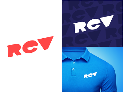 REV Broadband branding logo speed technology telecom telecommunications typography