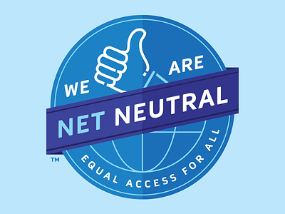 Net Neutral design internet lineart logo