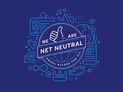 Net Neutral Shirt design illustration logo shirt