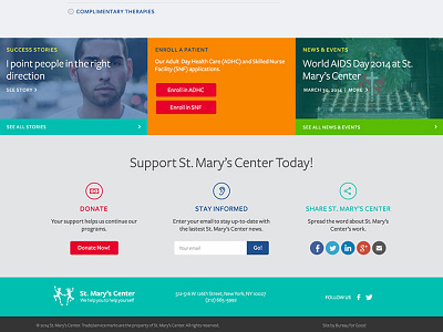 St. Mary's Center nonprofit web design