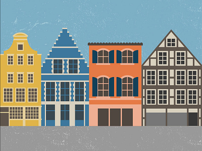 Houses buildings illustration