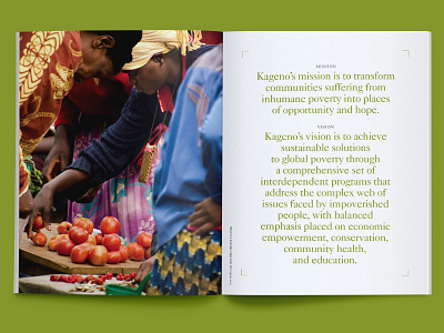 Kageno Annual Report annual report non profit non profit nonprofit print design