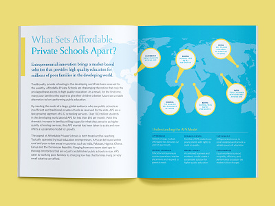 Enterprising Schools Portrait Behance brochure nonprofit print