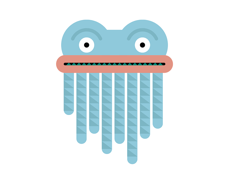 A vector critter illustration