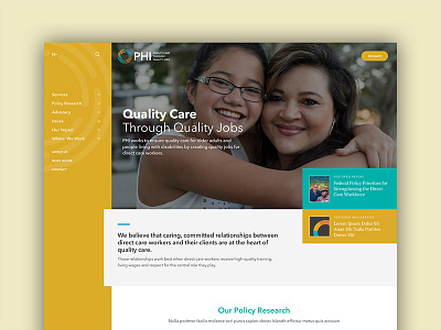 PHI Website nonprofit web design website website design