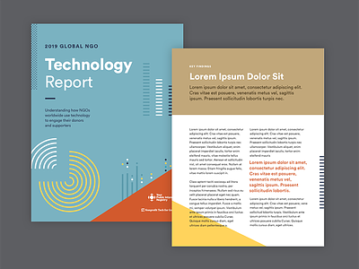 Design for two companion reports nonprofit print report