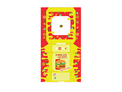Packaging Burger illustration packaging