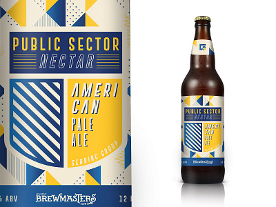Gehring Group Beer Label beer geometric graphic design label packaging pale ale public sector