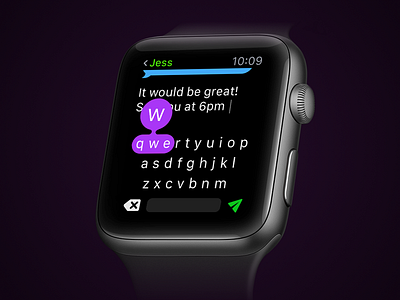 Apple Watch Predictive Keyboard