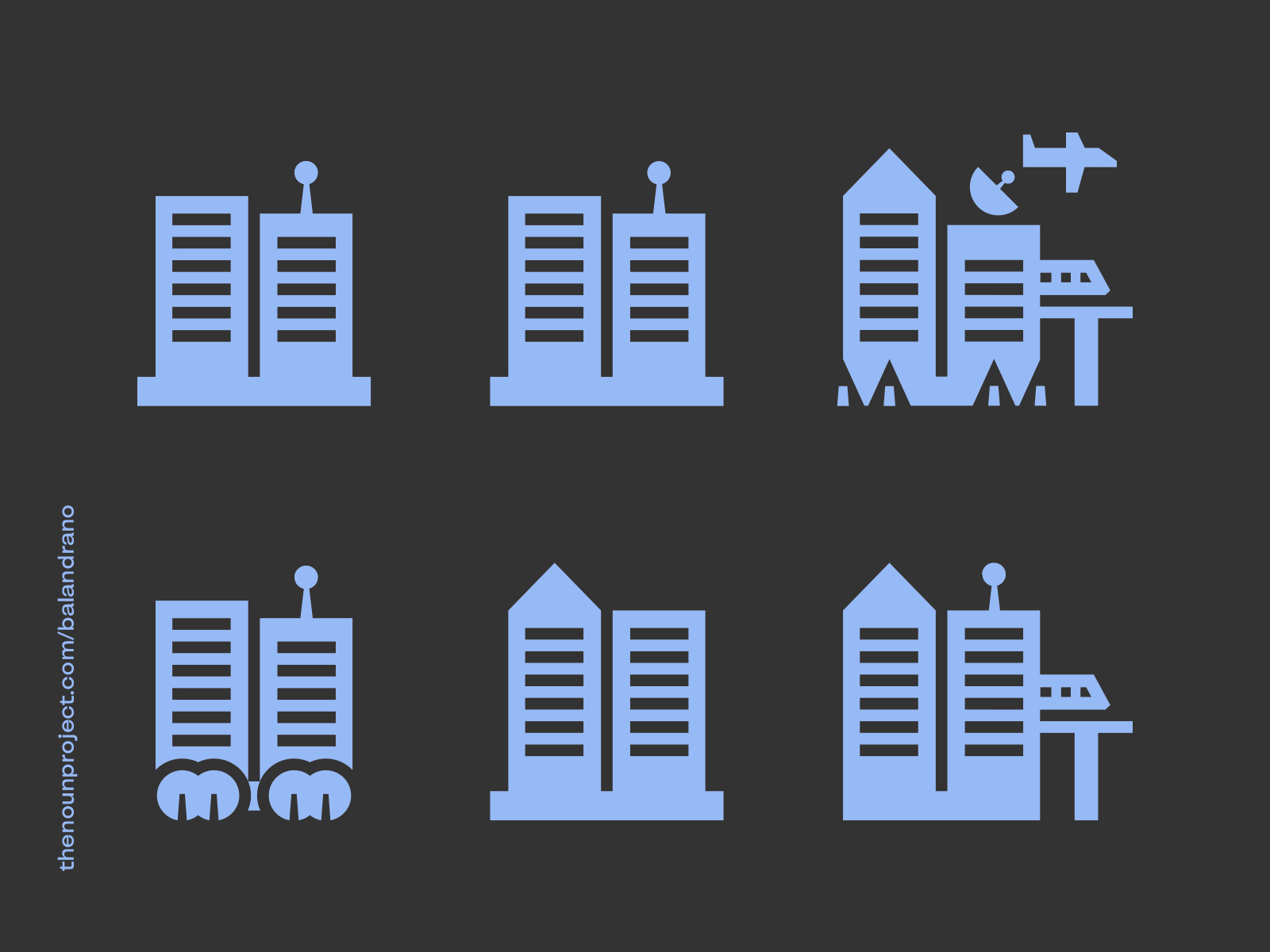 iconset animation city design minimal mobility vector