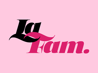 Lafam Logo letter lettering typogaphy