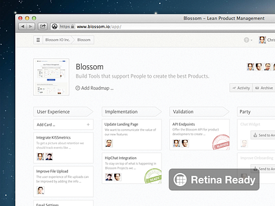 Blossom - Retina Ready app badge blossom browser hires retina retina ready stamp
