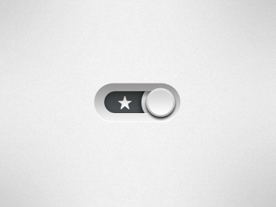 Switch the Star button clean element experiment grey gui settings slide slider star switch toggle ui
