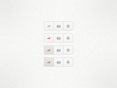 Blossom GUI Pill activity app archive button clean element gui pill project project management red settings ui ux