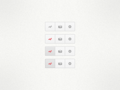 Blossom GUI Pill activity app archive button clean element gui pill project project management red settings ui ux