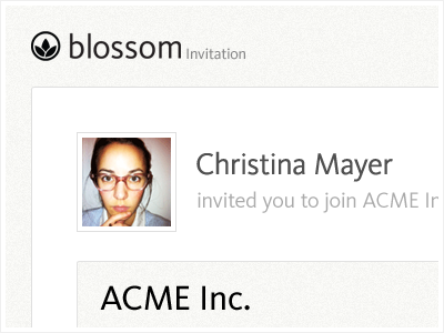 Invitation Email acme avatar button invitation invite organization user