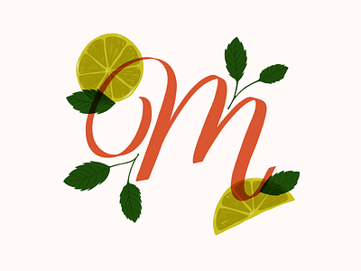 M is for Mojito // 36 Days of Type